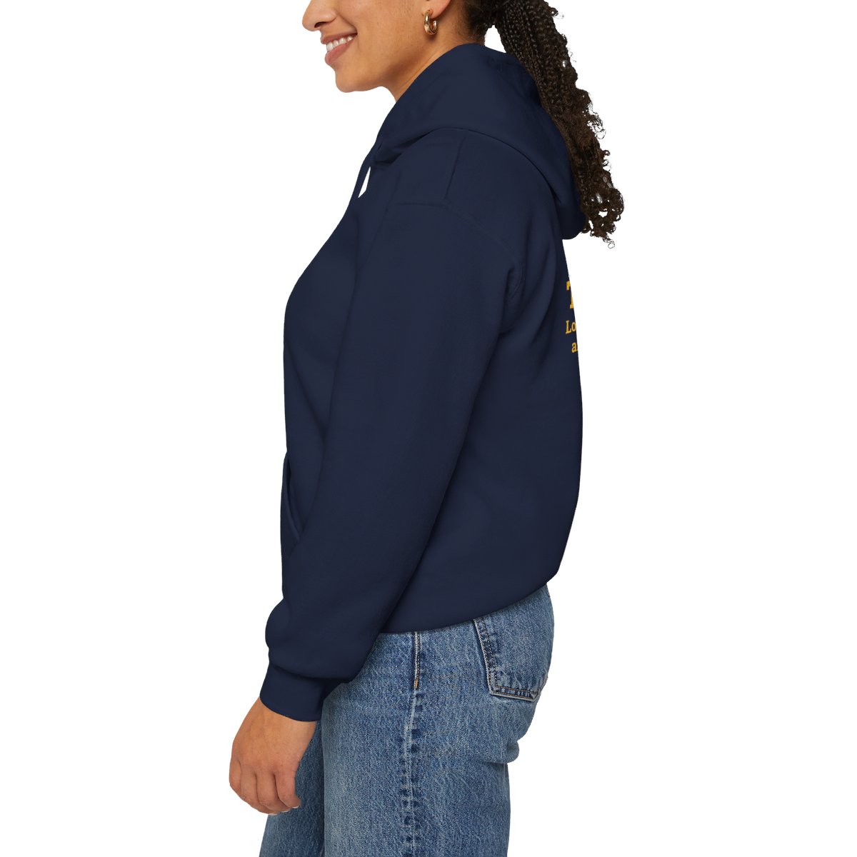 Bradshaw family farms logo on hoodie