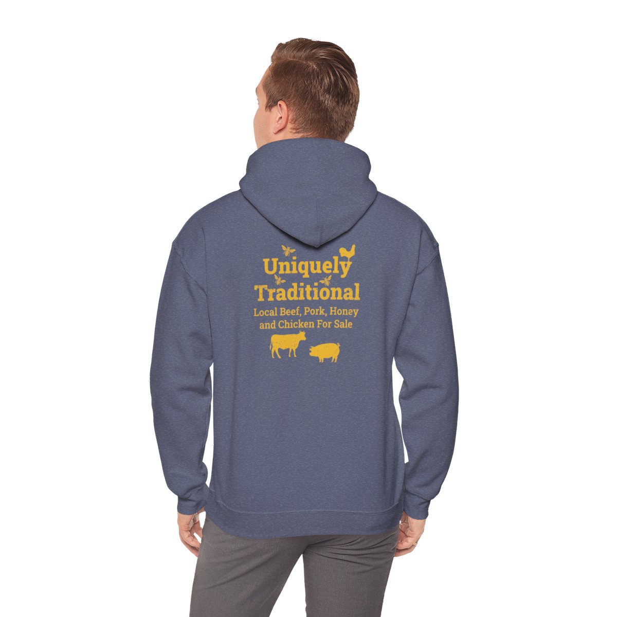 Bradshaw family farms logo on shirt