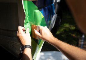 Applying a vehicle wrap